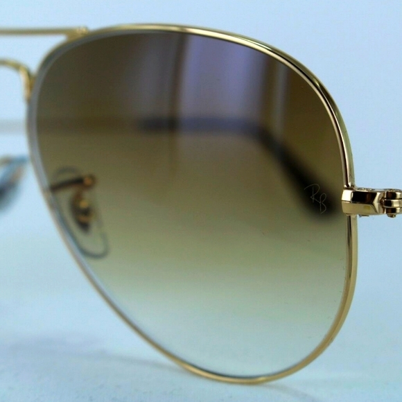 RayBan Aviator Gradient Brown RB3025 Men & Women - Picture 8 of 15